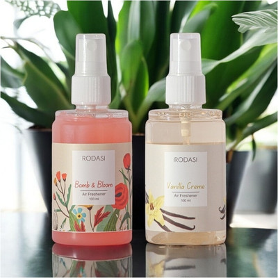RODASI BOMB AND BLOOM VANILLA CREAME Car Freshener Spray RODASSSS_FBBVC100ML_114(2 x 100 ml)