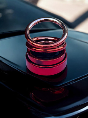 Jetnix Solar Powered Rotatin Double colour Perfume Car Air Freshener Aroma Oil Solar Powered Rotatin Double Colour Car Perfume_S10(10 ml)