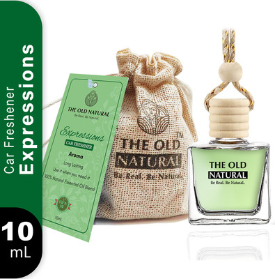 The Old Natural Expressions Car Freshener Aroma Oil, Diffuser Car Freshener with Essential Oils Fragrance in Glass bottle with Wooden Diffuser Lid | Car Perfume 10ml (Expressions Car Perfume- Pack of 1, 10ml)(10 ml)