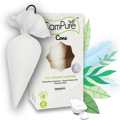 CamPure Cone Air Freshener - Bhimseni - Pack of 1 Potpourri(1 Units)