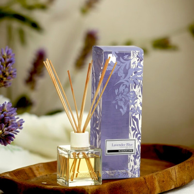 ROSeMOORe Lavender Blue - 1 Diffuser Scented 10 Stick Reed Diffuser Lavender Blue - 1(200 ml)