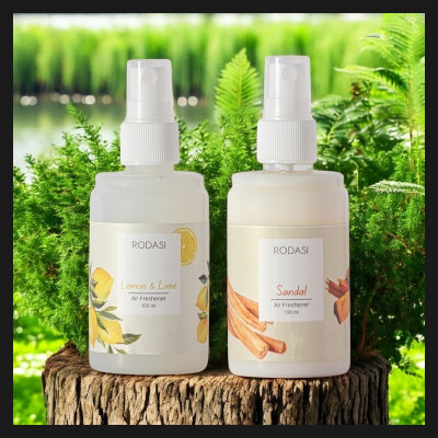 RODASI LEMON LIME SANDAL Car Freshener Spray RDS_AZ_FLLSD100ML(2 x 100 ml)