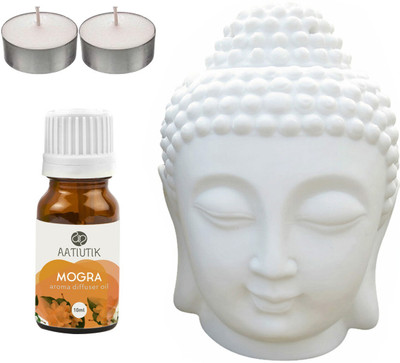 Aatiutik Mogra, Tlight Buddha Head Diffuser Set AT-2TL_mog(4 x 2.5 ml)