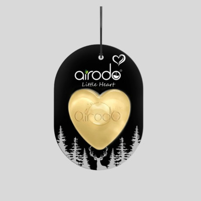 AIRODO Oud & Musk Car Freshener Diffuser Little Heart Car Hanging Air Freshener | Lasts 30 Days | Car Accessories(7.5 ml)