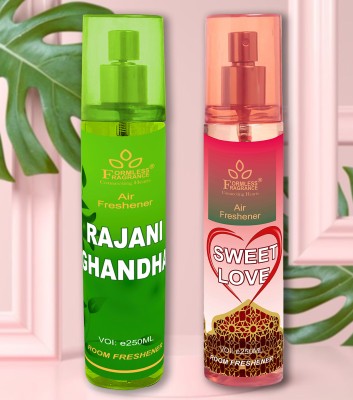 Formless Rajanighandha &, Sweet Love Room Air Freshener Spray(2 x 250 ml)