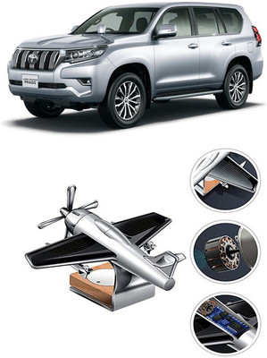 YUNEIK Car Solar Air Freshner Automatic Rotating Diffuser YK_SILVER-SINGLE-FAN-584(100 g)