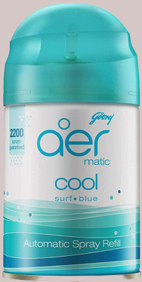 Godrej Aer cool surf blue Car Freshener Refill aer matic,bar freshner,liquid automatic air freshener refill pack _239(225 ml)