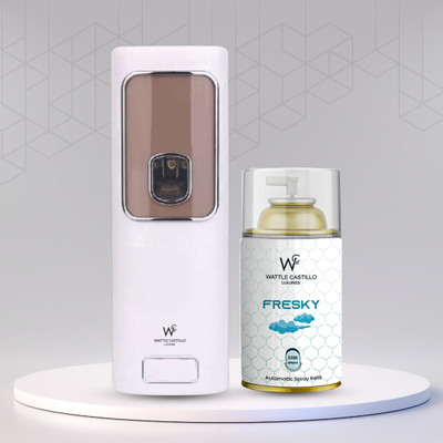 Wattle Castillo Automatic Room Air Freshener Dispenser + Fresky Refill 3000+ Automatic Spray WCL-265ml-Machine02-Fresky(265 ml)