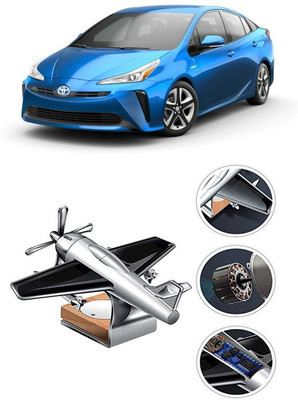YUNEIK Car Solar Air Freshner Automatic Rotating Diffuser YK_SILVER-SINGLE-FAN-590(100 g)