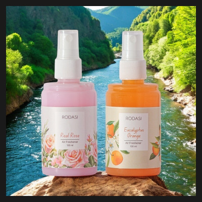 RODASI REAL ROSE EUCALYPTUS ORANGE Car Freshener Spray RDS_13-FRREO100ML(2 x 100 ml)