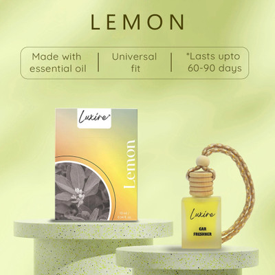 LUXIRE LEMON Car Freshener Diffuser LX_05PRM(10 ml)