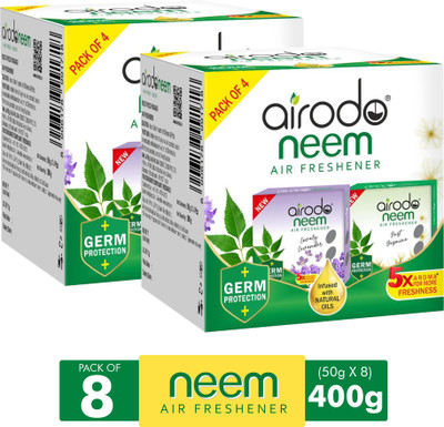 AIRODO Neem Bathroom Air Freshener Assorted Blocks|Mixed Fragrance|30 Days Long Lasting Blocks
