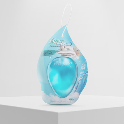 Airpro Crisp Linen Car Freshener Diffuser Hanging Gel Car Perfume/Air Freshner(9 ml)