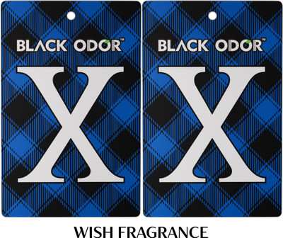 BLACK ODOR Wish Car Freshener Blocks Air Freshener Card Wish Fragrance(2 x 1 Units)