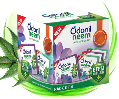 Odonil Neem Bathroom Air Freshener | Assorted Blocks | Mixed Fragrance | Long Lasting Blocks Neem Bathroom Air Freshener | Assorted Blocks | Mixed Fragrance | Long Lasting(4 x 48 g)