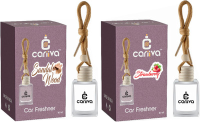 Cariiva SANDALWOOD - STRAWBERRY Car Freshener Diffuser CR_02(2 x 10 ml)