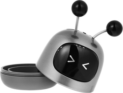 DRUMSTONE Rose Garden Car Freshener Diffuser Mini Robot Car Perfume – Cute Silver Dashboard Freshener & Decor(100 g)