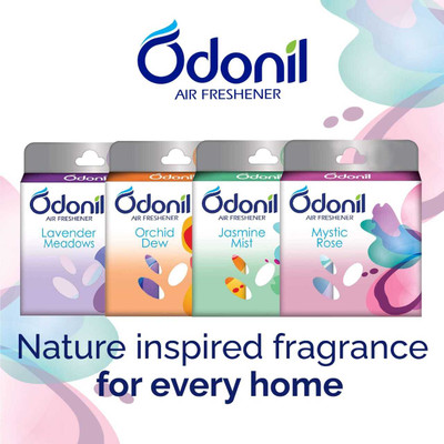 Odonil lavender,, misty rose, jasmine, orchid dew Car Freshener Blocks pack of 8(8 x 6 g)