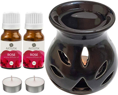 Aatiutik Rose Diffuser Set AT-2TL_BLACKTDIF_2RS(5 x 4 ml)
