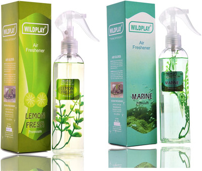 Formless Lemon 1pc, Merine 1pc Car Freshener Spray Lemon & Marine 250ml Each (1+1) Room Freshener(2 x 250 ml)