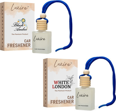 LUXIRE BLACKAMBER-WHITELONDON Car Freshener Diffuser lx-02(2 x 10 ml)