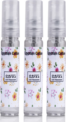 ORFRA Egyptian Cotton Car Freshener Spray Egyptian Cotton Car Freshener Air Spray, Pack of 3(3 x 10 ml)