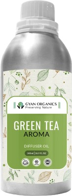 Gyan Organics Green Tea Aroma Aroma Oil, Automatic Spray, Diffuser, Spray(500 ml)