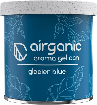 Airganic Aroma Gel Can- Glacier Blue | Premium Gel Car Fragrance | soothing scent for Car Freshener Blocks AGC02(80 g)