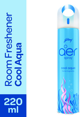 Godrej Aer Room Freshener - Cool Aqua Spray | Cool Surf Blue |(220 ml)