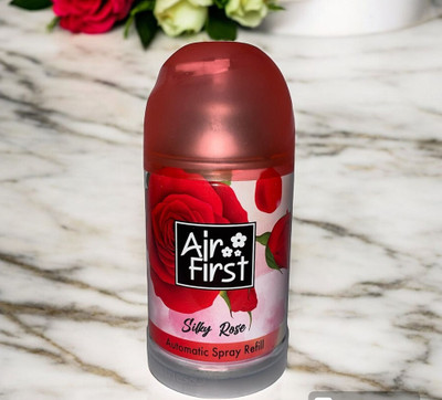Air first ROSE REFILL PACK OF 1 PC Automatic Spray AIR FRESHNER REFILL FOR AUTOMATIC SPRAY MACHINE PACK OF 1 PC(225 ml)