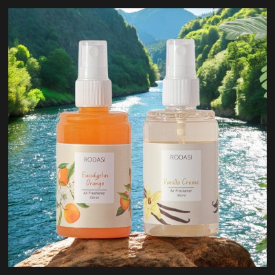 RODASI EUCALYPTUS ORANGE VANILLA CREAME Car Freshener Spray RDS_30-FEOVC100ML(2 x 100 ml)