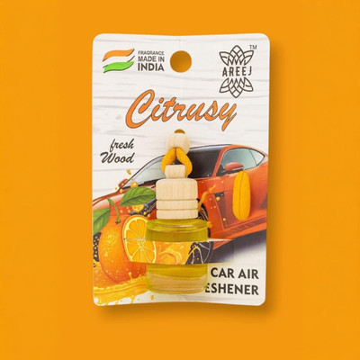 areej Citrusy Car Freshener Diffuser Car hanging perfume Car air freshener(8 ml)