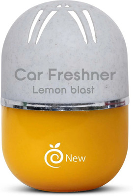 Enew Lemon Blast Car Freshener Diffuser Set RefreshDrive Twist-Activated Car Gel Air Freshener - Lemon Blast(100 ml)