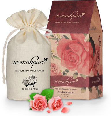 Aromahpure Premium Car Perfume Fragrance Flakes - Charming Rose, Luxury Car Air Freshener Car Freshener Diffuser FLAKES(50 g)