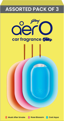 Godrej Aer Assorted Car Freshener Blocks O Car Air | Car Accessories(3 x 7.5 g)
