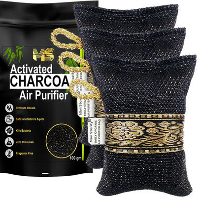 Mini Storify Truly Organic Non-Electric Air Purifier Charcoal Bag 100g& Scent Free , Natural odor absorber Car Freshener Diffuser Activated charcoal Air Purifier Bag - 100g & Chemical Free, Natural Natural odor absorber(3 x 1 Units) Mini Storify Truly Organic Non-Electric Air Purifier Charcoal Bag 100g& Scent Free , Natural odor absorber Car Freshener Diffuser Activated charcoal Air Purifier Bag - 100g & Chemical Free, Natural Natural odor absorber(3 x 1 Units)