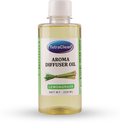 TetraClean Lemon Grass Fragrance Aroma Diffuser Oil (250 ml ) Car Freshener Aroma Oil, Diffuser Lemon Grass Aroma Diffuser Oil(250 ml)