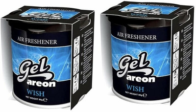 areon Wish (PACK OF 2) Car Freshener Blocks Wish Gel Can(2 x 80 g)