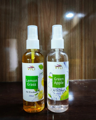 Vyli Mogra, green apple Spray Mogra and green apple air spray(2 x 100 ml)
