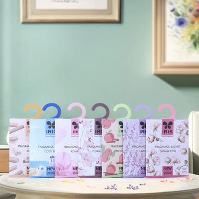 IRIS Sandal, Cool Blue, Romance, Floral Musk, Apple Cinnamon, Lavender, Damask Rose Potpourri EC0010AS(7 x 0.14 Units)