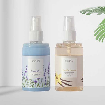 RODASI LAVENDER VANILLA CREAME Car Freshener Spray 5105_FLVVC100ML(2 x 100 ml)