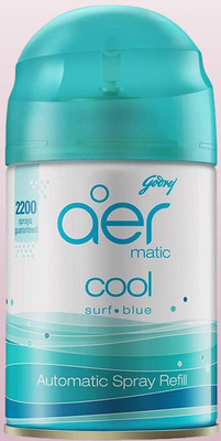 Godrej surf blue Car Freshener Refill aer matic, automatic air freshener refill pack _217(225 ml)