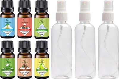 Asian Aura Ocean Breeze, Lenin Fresh, Camphor, Cucumber, Pine, Fresh Lime Automatic Spray(9 x 6.67 ml)