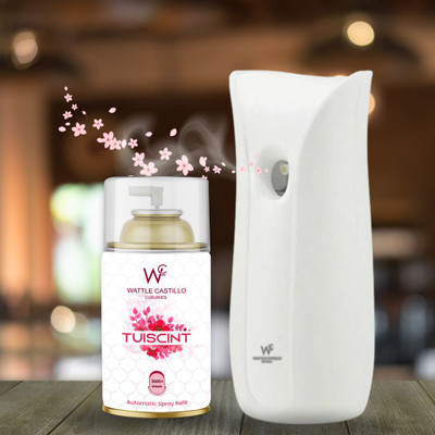 Wattle Castillo Automatic Air Freshener Kit (Machine + Tuiscint Refill - 265ml) 3000+ Sprays Automatic Spray WC-Machine01+Tuiscint(1 Units)