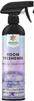 BeeGreen Lemon Fresh & Majestic Aura Room Freshener Combo Natural, Eco-Friendly Fragrance Spray(2 x 500 ml)