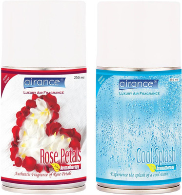Airance Cool Splash & Rose Petals Spray, Automatic Spray, Refill Refill(2 x 250 ml)
