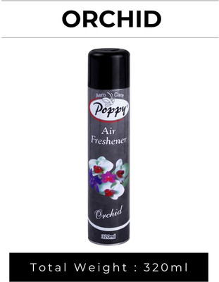 AEROCARE POPPY Orchid Air Freshener | Room Fragrant Spray | A Wave of Freshness Spray Orchid Air Freshener | Room Spray | A Wave of Freshness(320 ml)