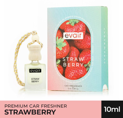 EVAIR Strawberry Car Freshener Diffuser Car Air Freshener(10 ml)