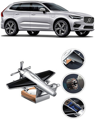 YUNEIK Car Solar Air Freshner Automatic Rotating Diffuser YK_SILVER-SINGLE-FAN-631(100 g)