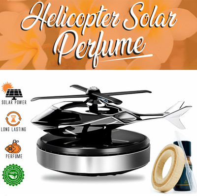 Genipap Car Air Freshner Diffuser Old Helicopter Car Solar G467(10 ml)